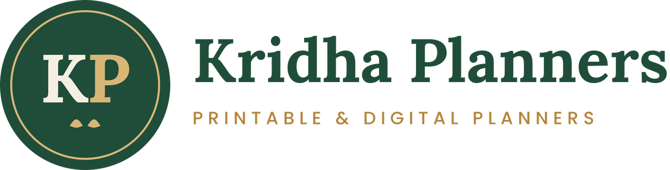 Kridha Planners – Printable & Digital Planners